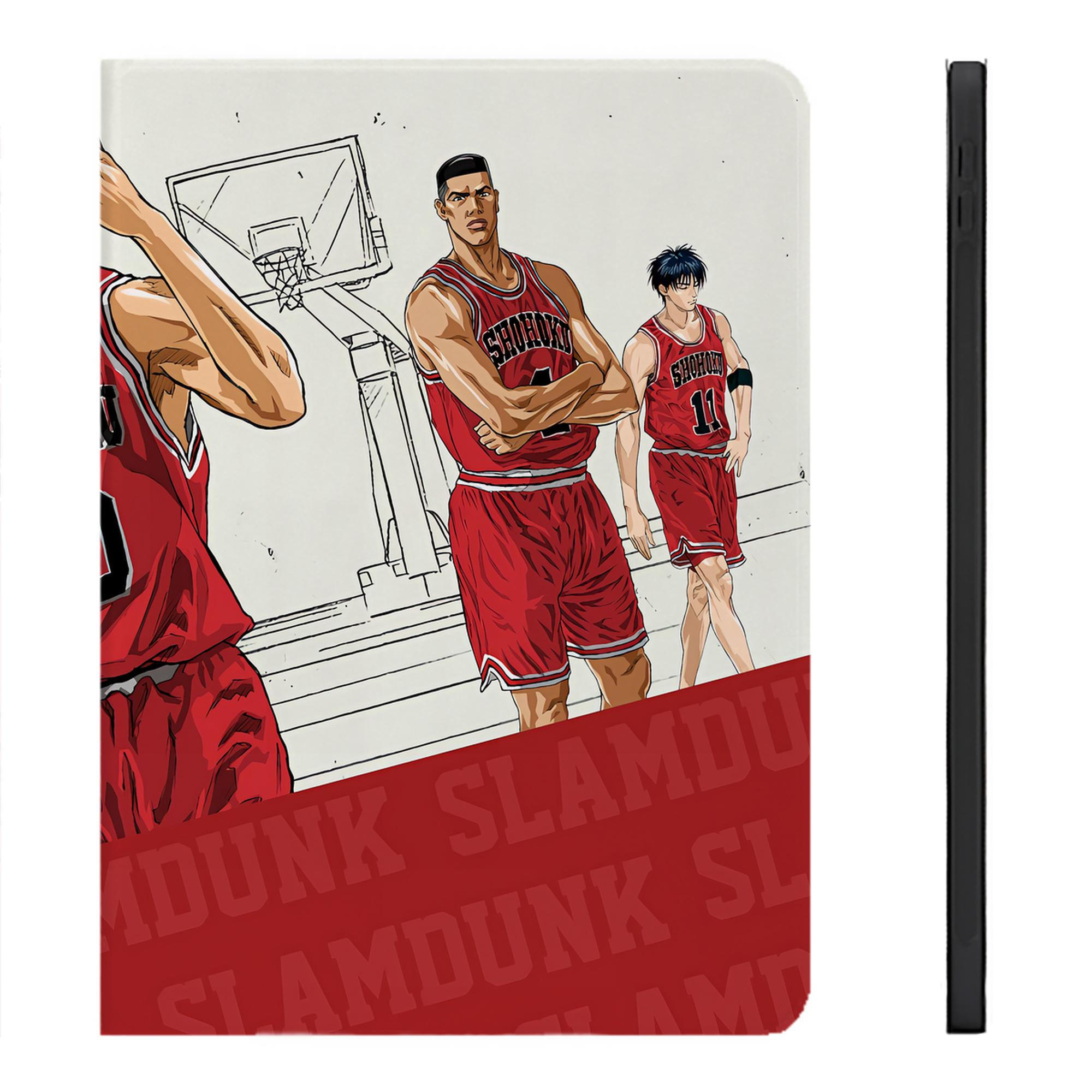 （画像用） SLAM DUNK／スラムダンク IPadケース ペンホルダー付き ブックスタイルデザイン